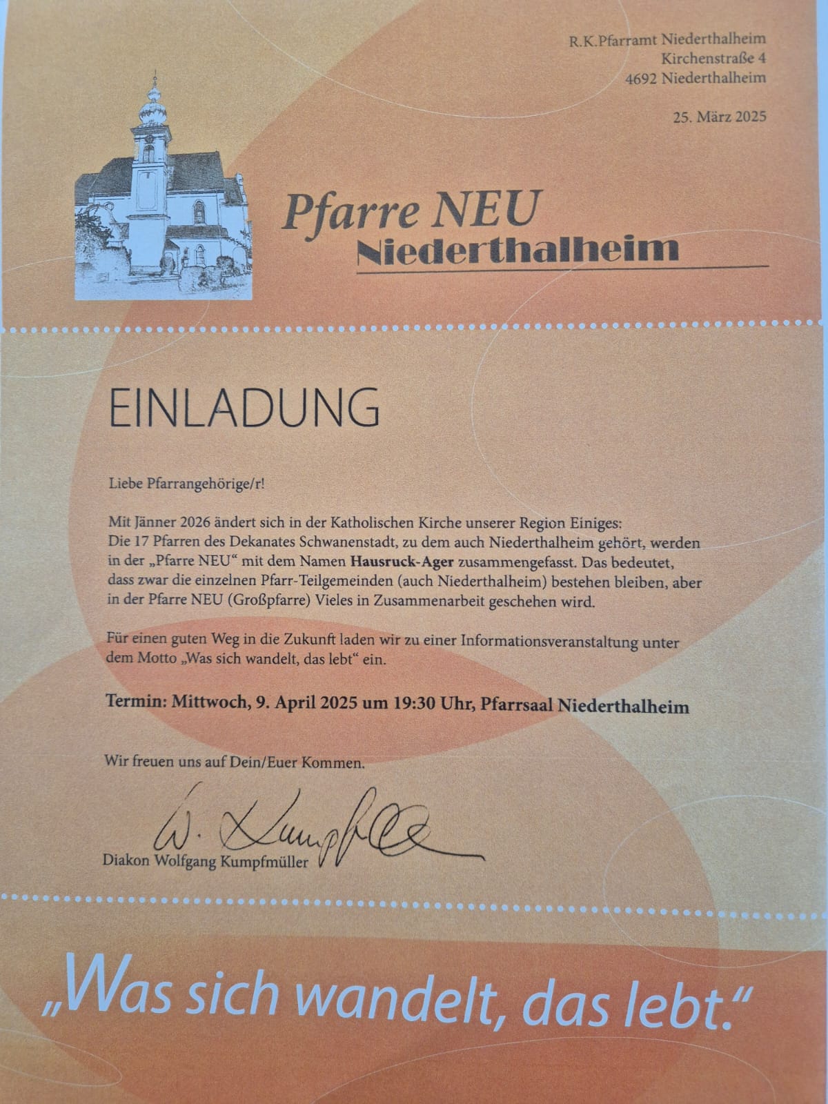Einladung zur Invormationsveranstaltung