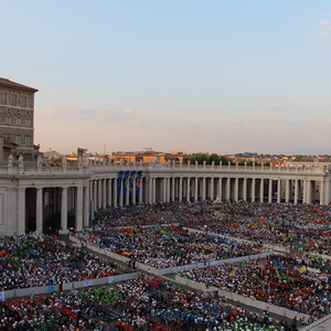 Ministrant*innen-Romwallfahrt 2018 - Papstaudienz am Petersplatz