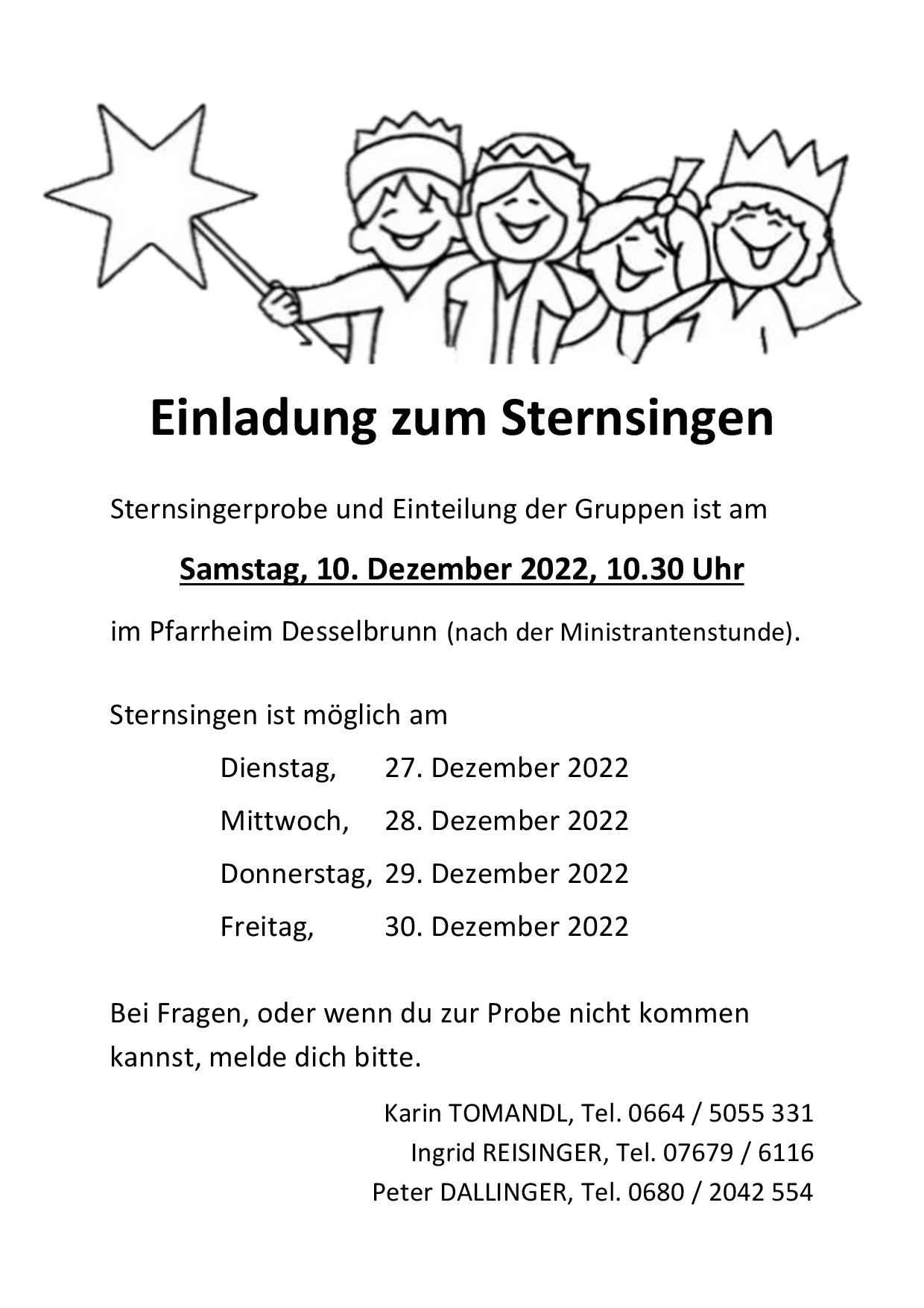 Sternsingeraktion